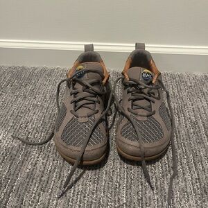 LEMS Men's Gray and Brown Sneakers